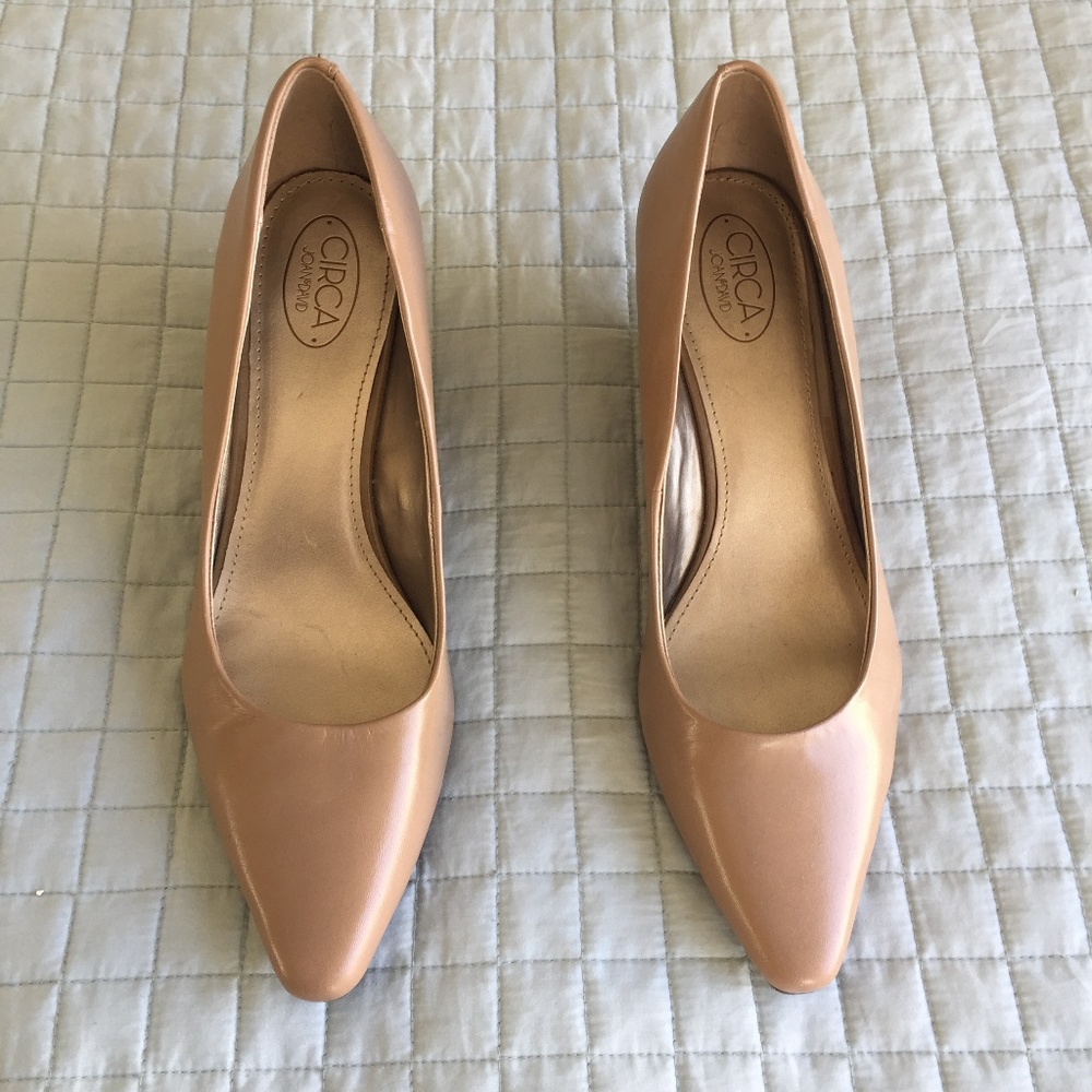 Leather wedge heels NWOT – Size 9